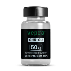 GHK-Cu 50mg lyophilized research peptide vial