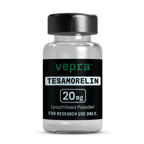 Vepra Peptides Tesamorelin 20mg Tesamorelin 20mg lyophilized research peptide vial